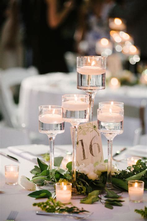 candle wedding table centerpieces